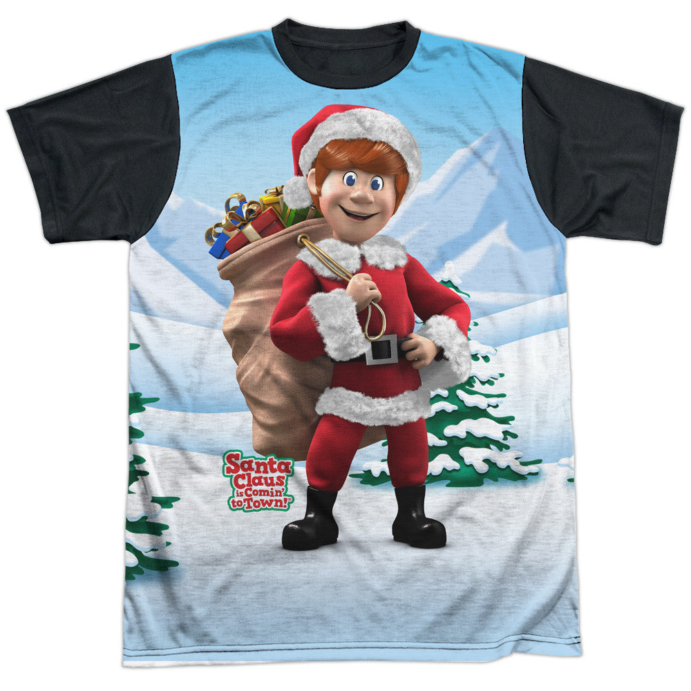 Adult Regular Fit Short Sleeve 100% Poly Black Back