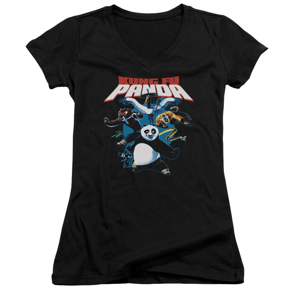 Juniors Sheer Cap Sleeve V-Neck