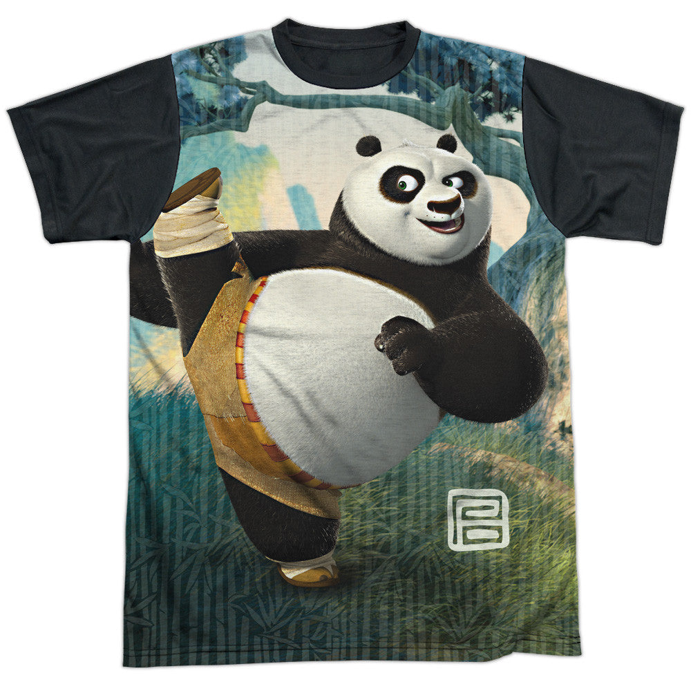Adult Regular Fit Short Sleeve 100% Poly Black Back