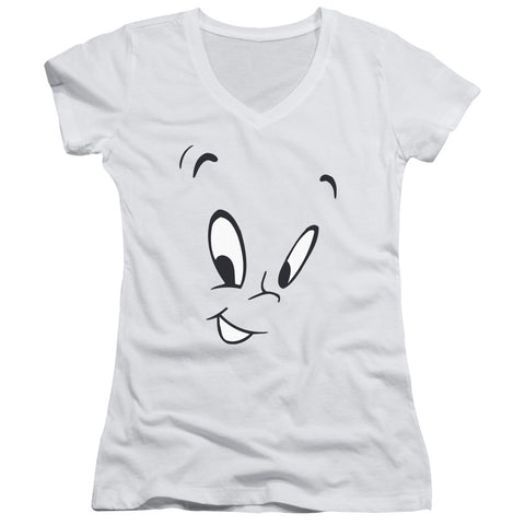 Juniors Sheer Cap Sleeve V-Neck