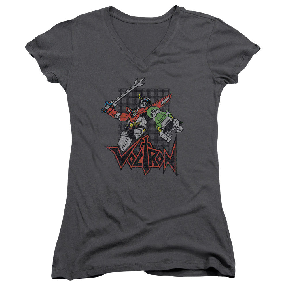 Juniors Sheer Cap Sleeve V-Neck