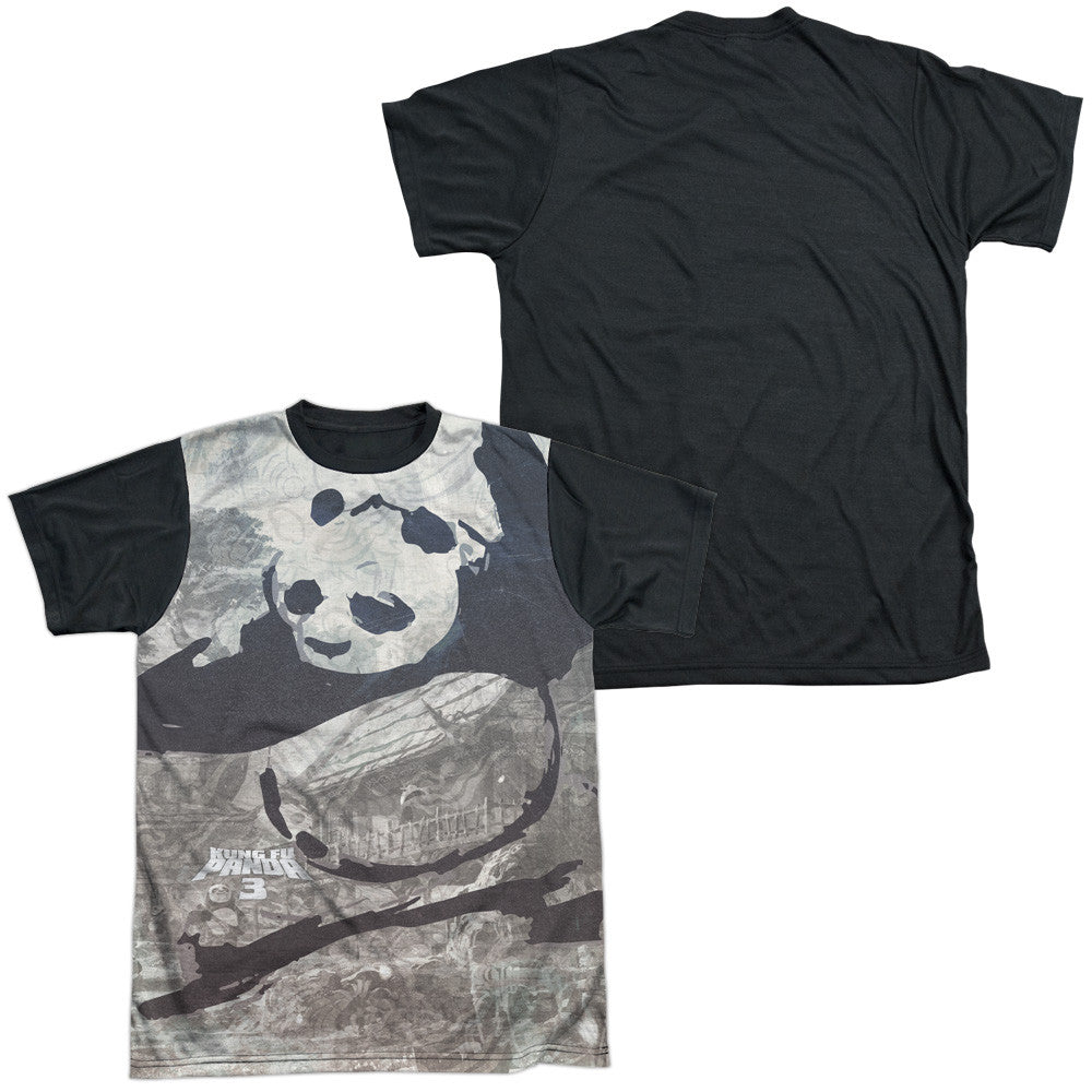Adult Regular Fit Short Sleeve 100% Poly Black Back