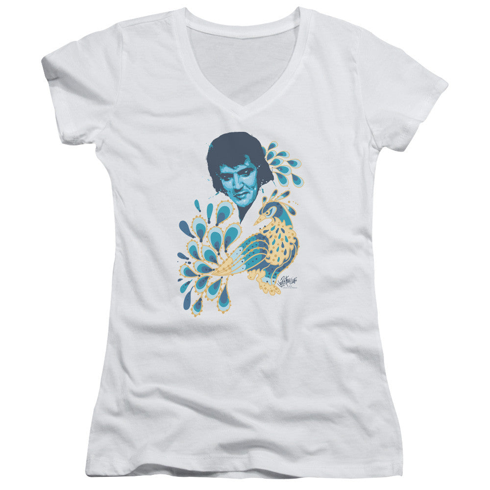 Juniors Sheer Cap Sleeve V-Neck