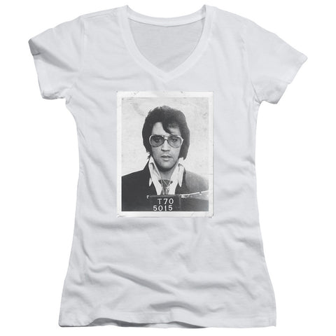 Juniors Sheer Cap Sleeve V-Neck