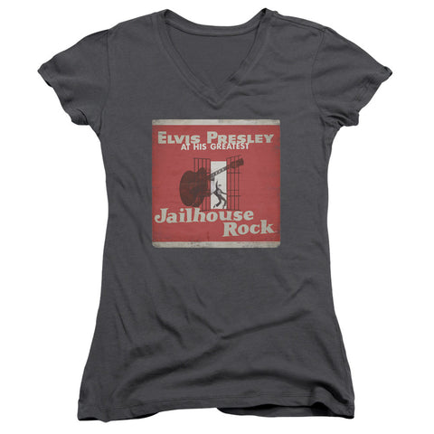 Juniors Sheer Cap Sleeve V-Neck