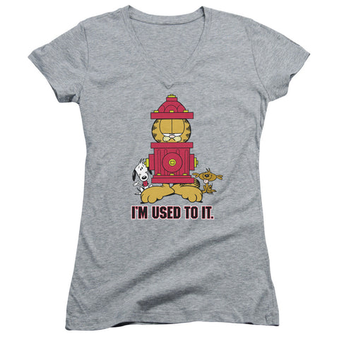 Juniors Sheer Cap Sleeve V-Neck