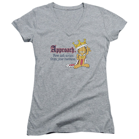 Juniors Sheer Cap Sleeve V-Neck