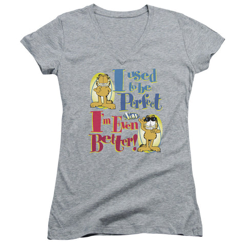 Juniors Sheer Cap Sleeve V-Neck