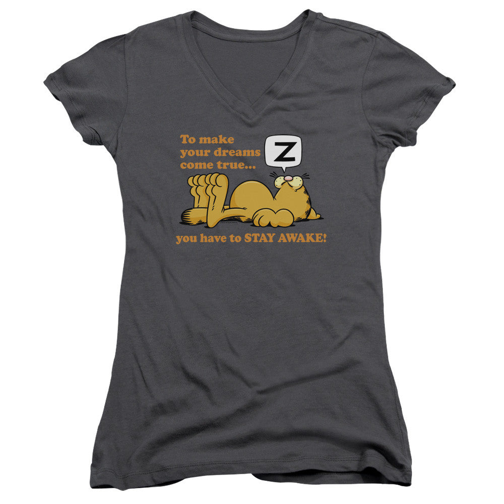 Juniors Sheer Cap Sleeve V-Neck