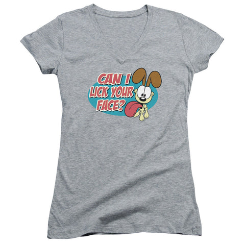 Juniors Sheer Cap Sleeve V-Neck