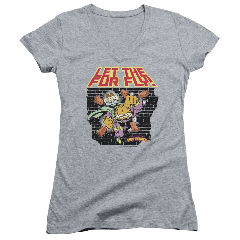 Juniors Sheer Cap Sleeve V-Neck