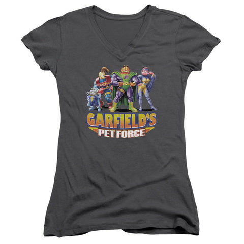 Juniors Sheer Cap Sleeve V-Neck