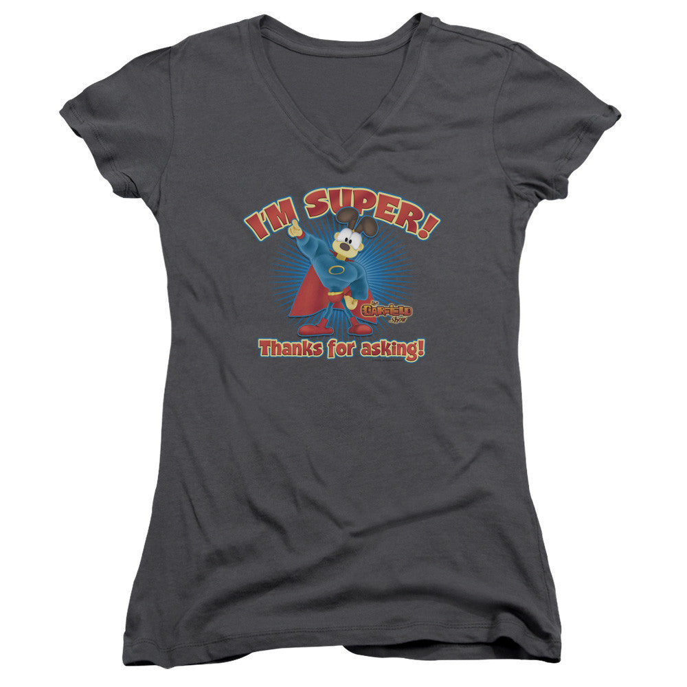 Juniors Sheer Cap Sleeve V-Neck