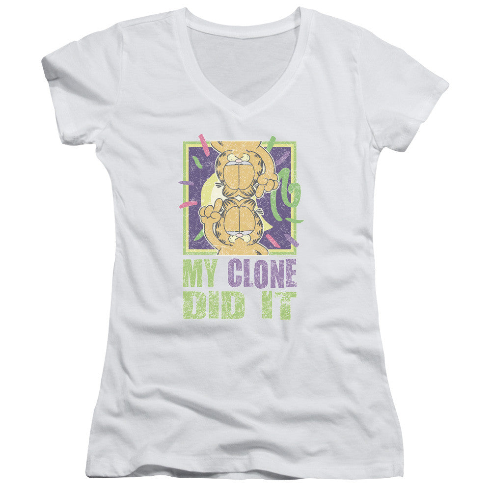 Juniors Sheer Cap Sleeve V-Neck