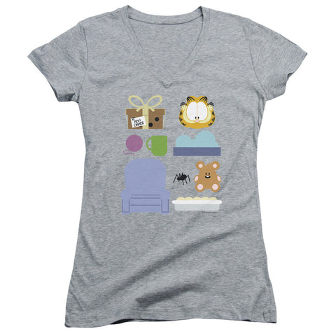 Juniors Sheer Cap Sleeve V-Neck