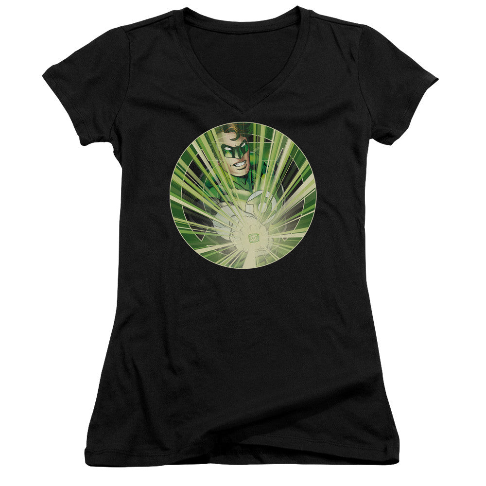 Juniors Sheer Cap Sleeve V-Neck