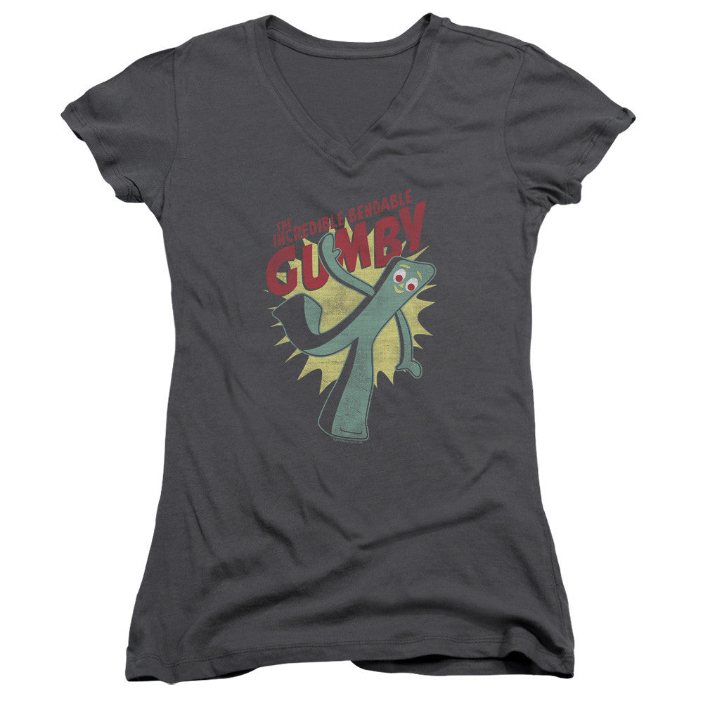 Juniors Sheer Cap Sleeve V-Neck