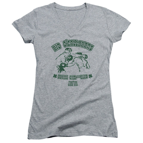 Juniors Sheer Cap Sleeve V-Neck