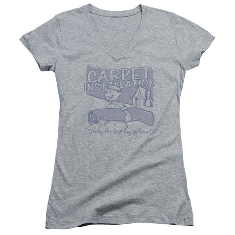 Juniors Sheer Cap Sleeve V-Neck