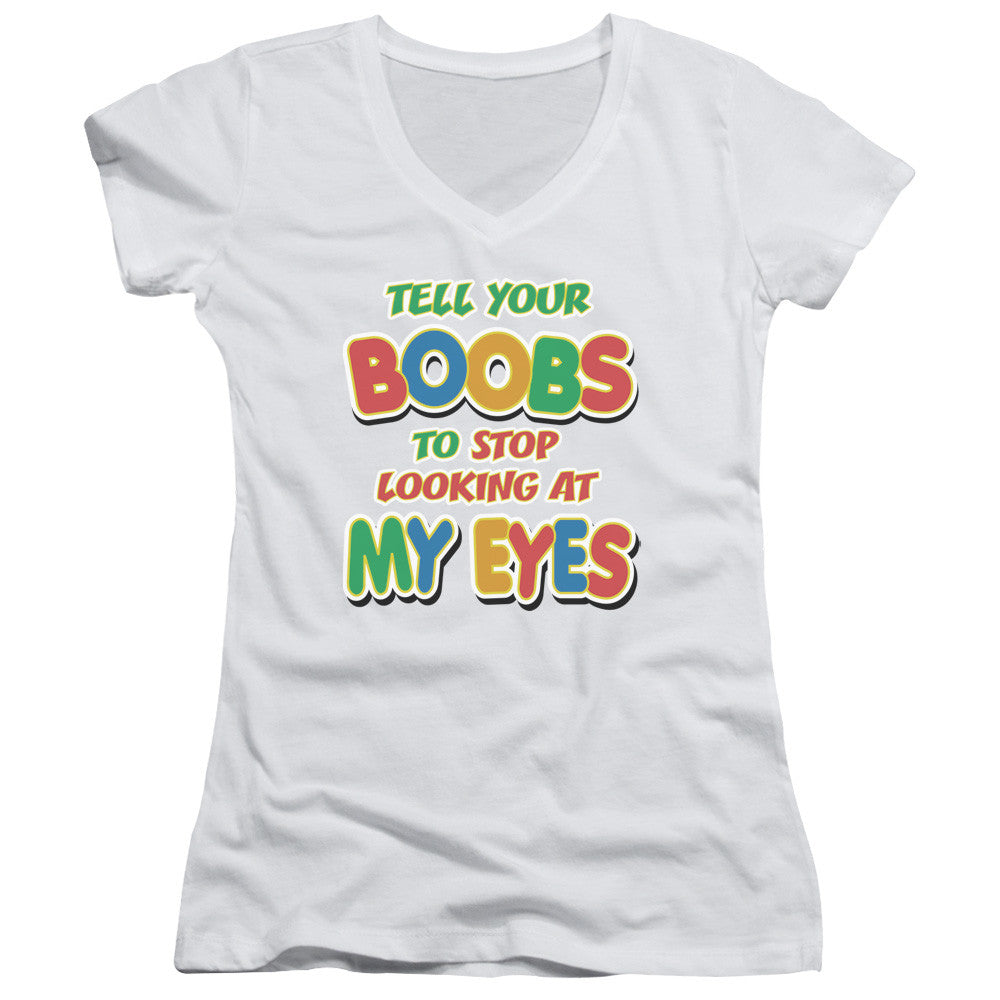 Juniors Sheer Cap Sleeve V-Neck