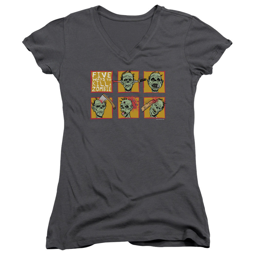 Juniors Sheer Cap Sleeve V-Neck