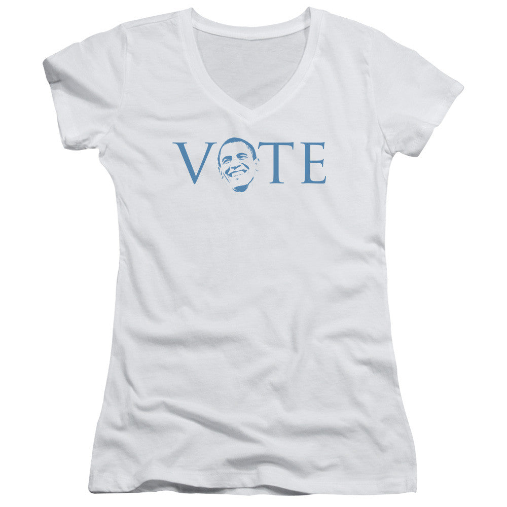 Juniors Sheer Cap Sleeve V-Neck