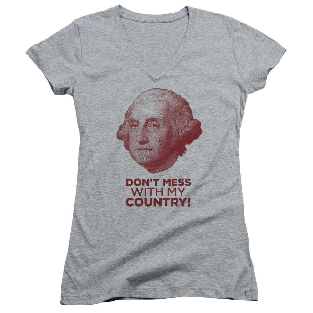 Juniors Sheer Cap Sleeve V-Neck