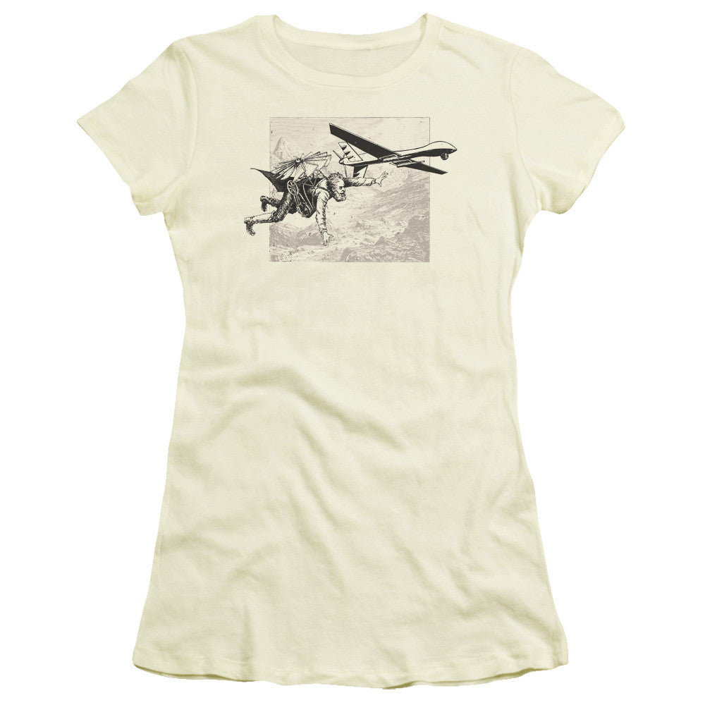 Juniors Sheer Cap Sleeve