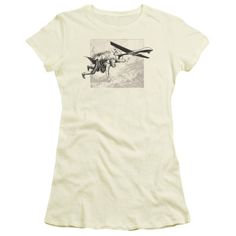 Juniors Sheer Cap Sleeve