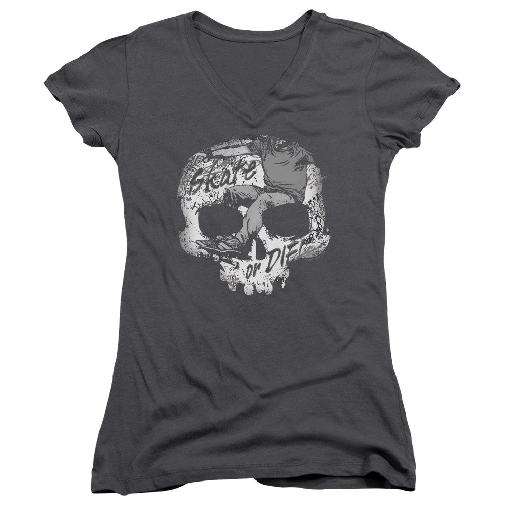 Juniors Sheer Cap Sleeve V-Neck