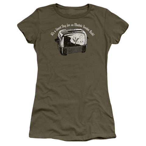 Juniors Sheer Cap Sleeve