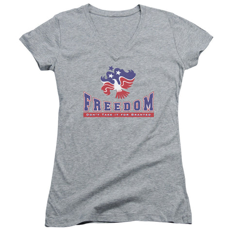 Juniors Sheer Cap Sleeve V-Neck