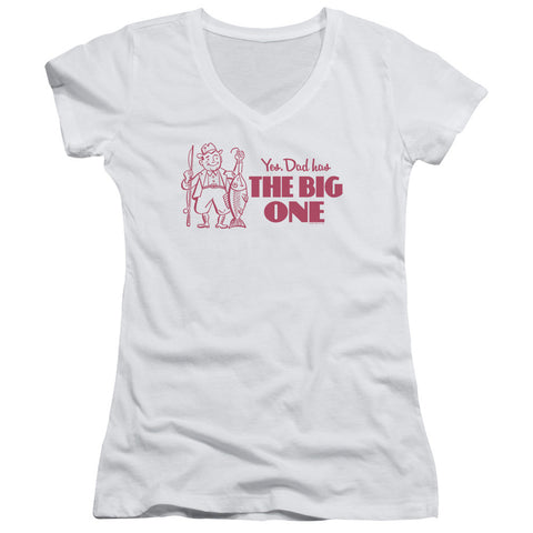 Juniors Sheer Cap Sleeve V-Neck