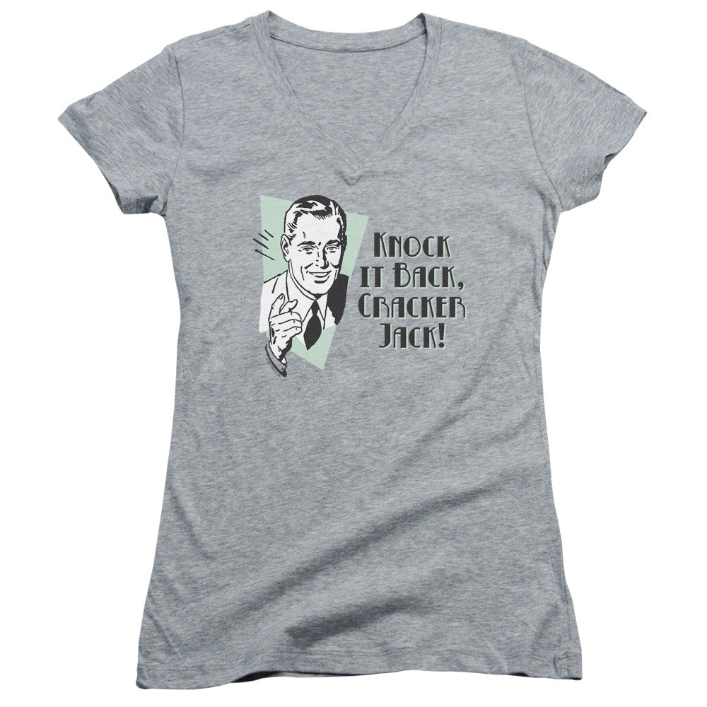 Juniors Sheer Cap Sleeve V-Neck