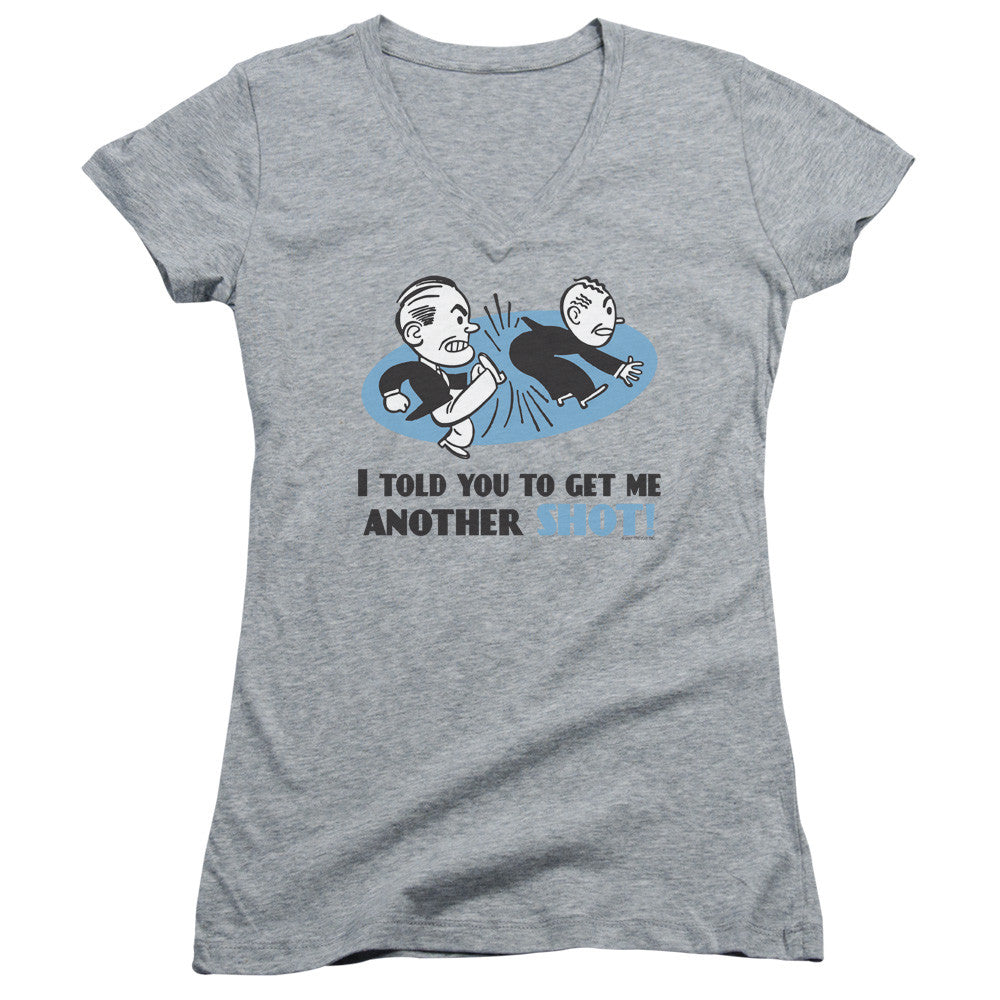 Juniors Sheer Cap Sleeve V-Neck