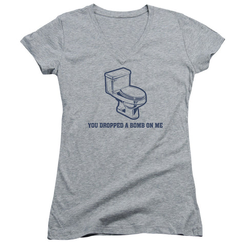 Juniors Sheer Cap Sleeve V-Neck