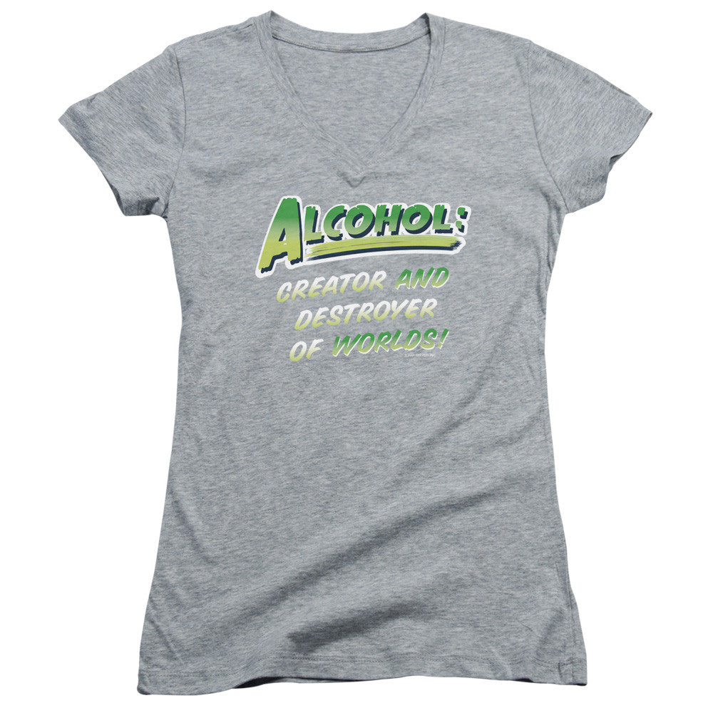 Juniors Sheer Cap Sleeve V-Neck