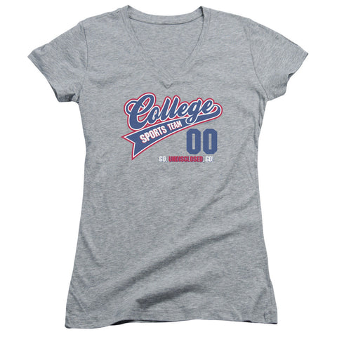 Juniors Sheer Cap Sleeve V-Neck