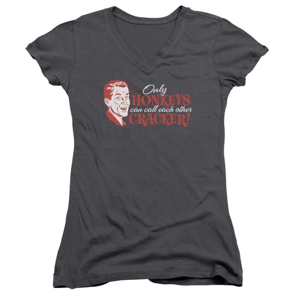 Juniors Sheer Cap Sleeve V-Neck