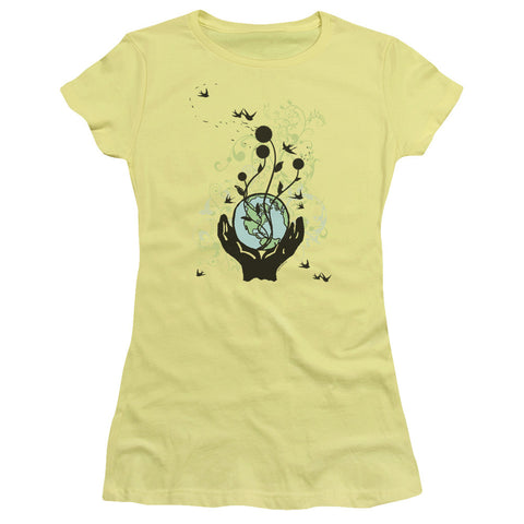 Juniors Sheer Cap Sleeve