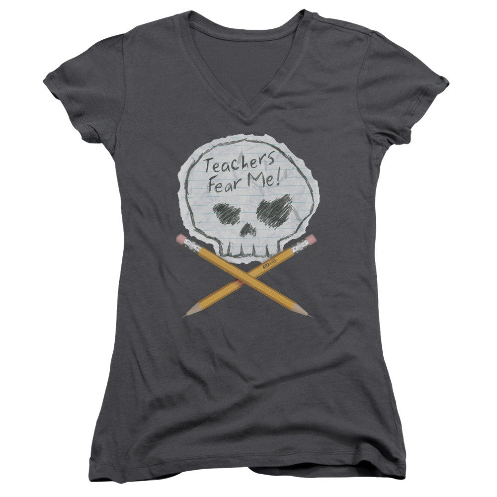 Juniors Sheer Cap Sleeve V-Neck