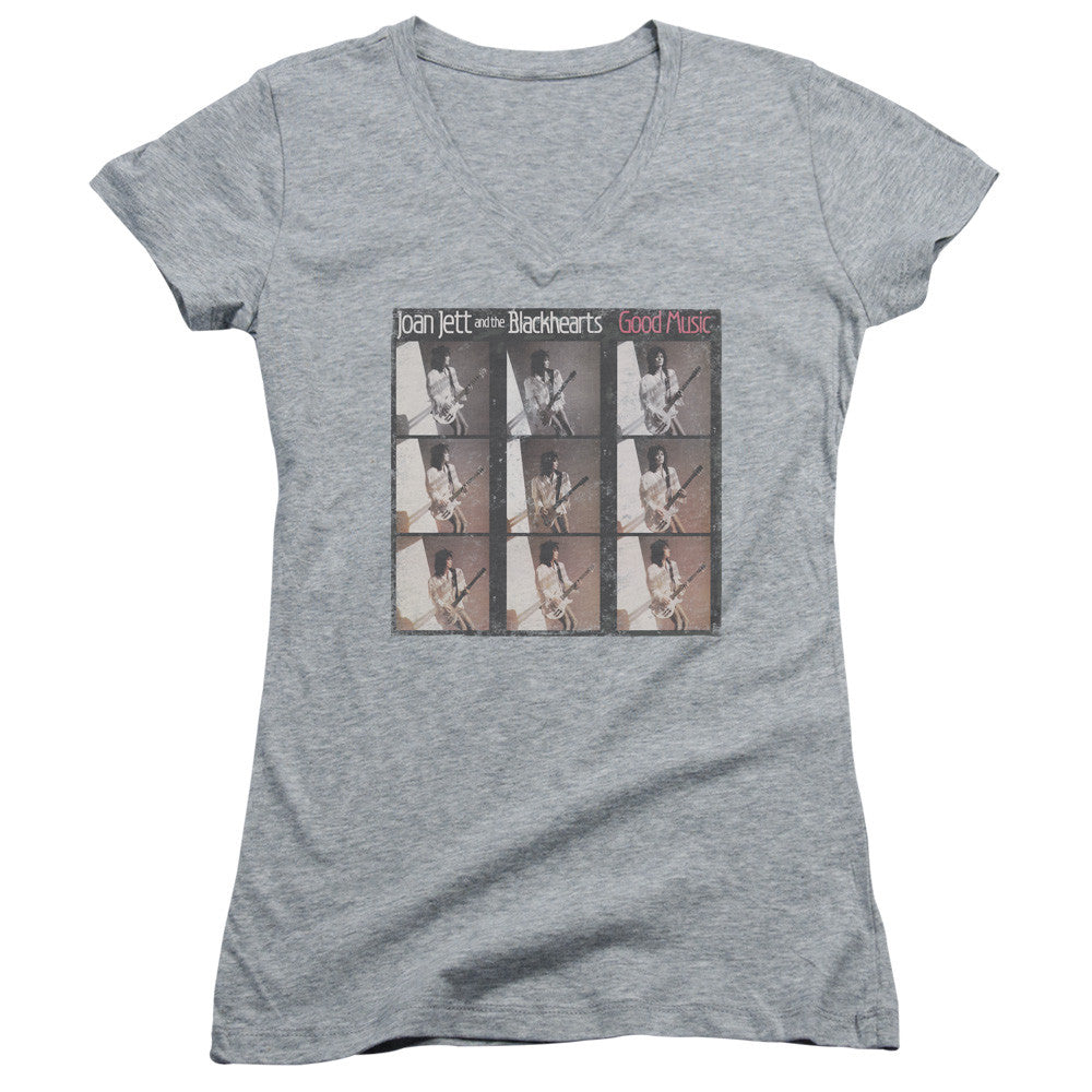 Juniors Sheer Cap Sleeve V-Neck