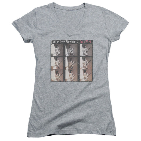 Juniors Sheer Cap Sleeve V-Neck