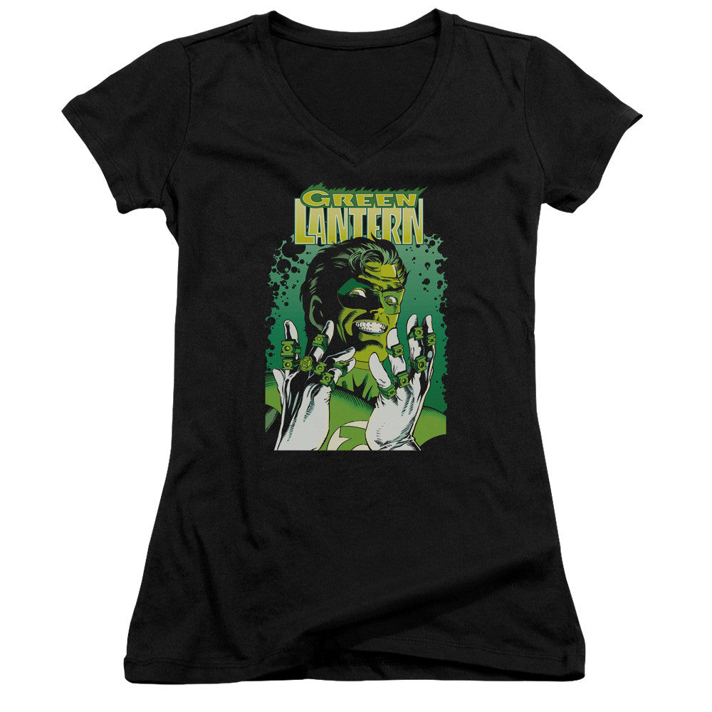 Juniors Sheer Cap Sleeve V-Neck