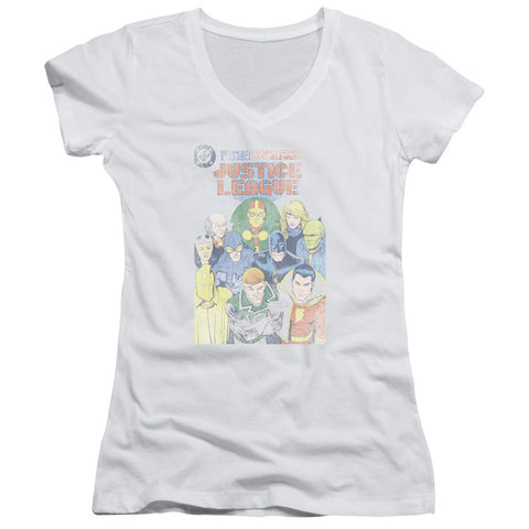 Juniors Sheer Cap Sleeve V-Neck