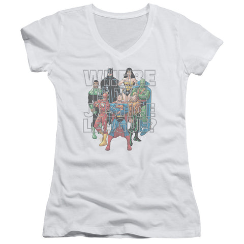 Juniors Sheer Cap Sleeve V-Neck