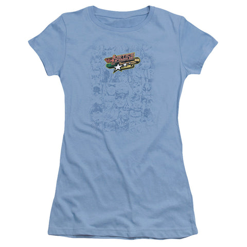 Juniors Sheer Cap Sleeve