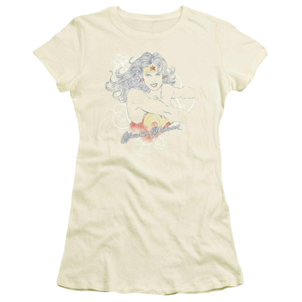 Juniors Sheer Cap Sleeve