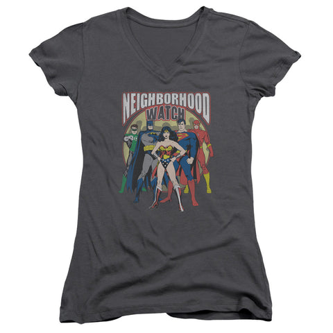 Juniors Sheer Cap Sleeve V-Neck