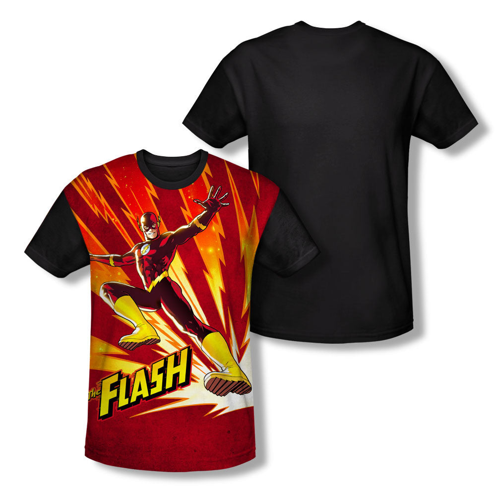 Adult Regular Fit Short Sleeve 100% Poly Black Back